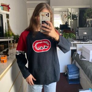 vintage echo unltd patchwork sweater